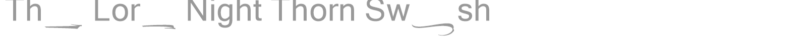 The Lord Night font preview